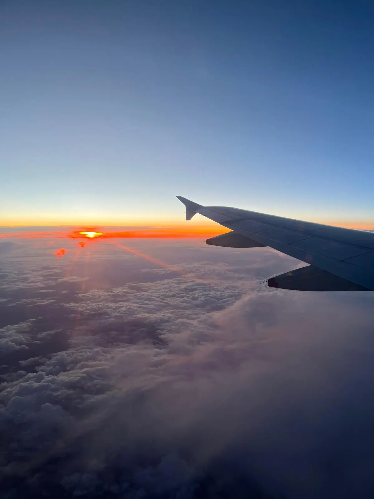 View from an airplane window